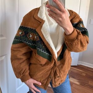 Ottway Rarebird jacket size M • suede, cotton • like new